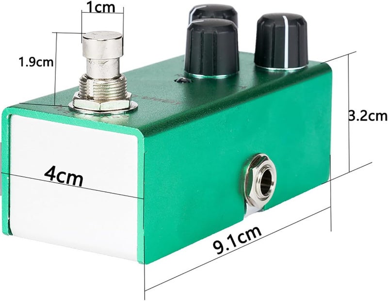 IOppWin Analog Delay Electric Guitar Effects Pedal - Mini Size, True Bypass, Noise Reduction, Aluminum Alloy, 9V DC Power, 20ms-600ms Warm Delay - Image 3